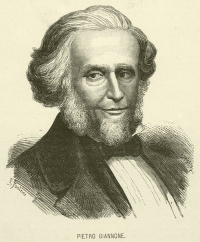 Pietro Giannone (gravyr) av Italian School