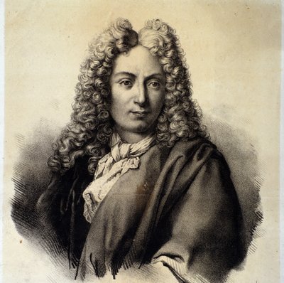 Porträtt av Arcangelo Corelli (1653-1713), italiensk kompositör och violinist av Italian School