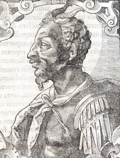 Porträtt av Attila från verk av Bernardino Corio " " Elogia Virorum Illustris " ", Milano 1500-talet. av Italian School