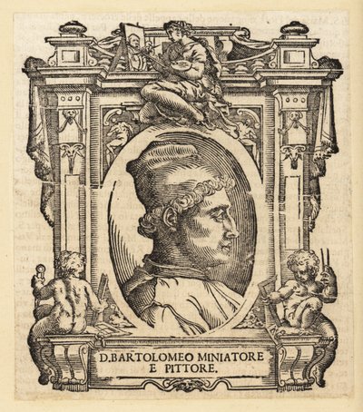 Porträtt av Bartolomeo della Gatta, italiensk (florentinsk) målare, illuminator och arkitekt av Italian School