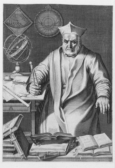 Porträtt av kardinal Christopher Clavius av Italian School