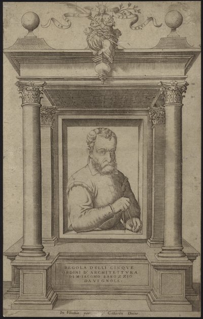 Porträtt av Giacomo Barozzi da Vignola av Italian School