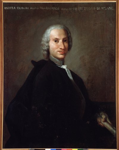 Porträtt av Gianandrea Fioroni (1716-1778) italiensk kompositör av Italian School