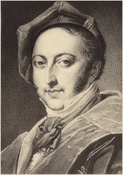 Porträtt av Gioachino Rossini av Italian School