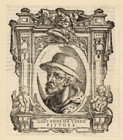 Porträtt av Giovanni Nanni, italiensk målare och arkitekt född i Udine av Italian School