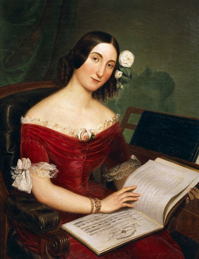 Porträtt av Giuseppina Strepponi (Lodi av Italian School