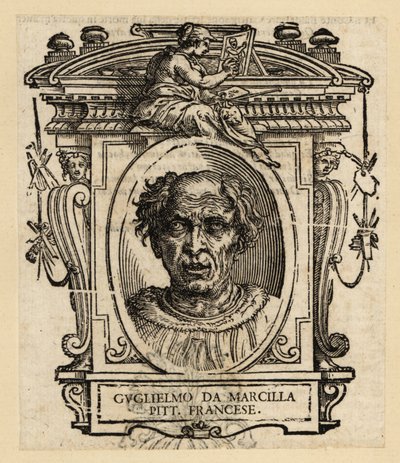 Porträtt av Guillaume de Marcillat, fransk målare och målat glaskonstnär, cirka 1470-1529 av Italian School