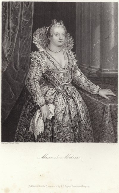 Porträtt av Marie de Medici av Italian School