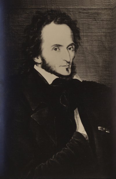 Porträtt av Niccolo Paganini av Italian School