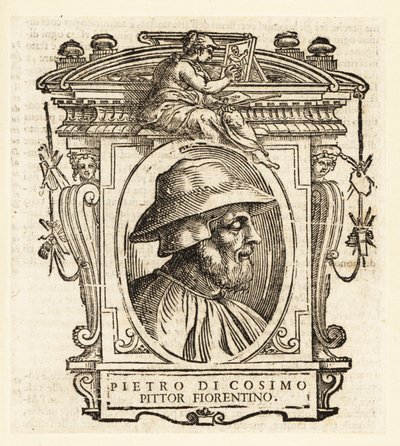 Porträtt av Piero di Cosimo, italiensk renässansmålare från Florens av Italian School