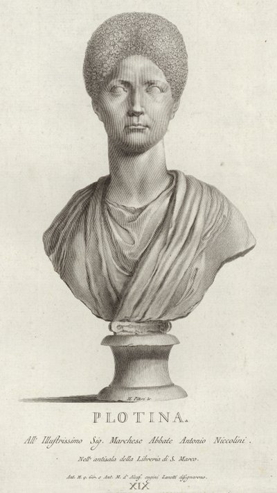 Porträtt av Pompeji Plotina av Italian School
