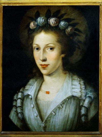 Porträtt av Sainte Marie Madeleine av Pazzi, Sainte Mary Magdalene de Pazzi av Italian School