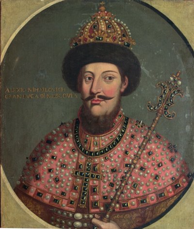 Porträtt av tsar Alexei Mikhailovich (1629) av Italian School