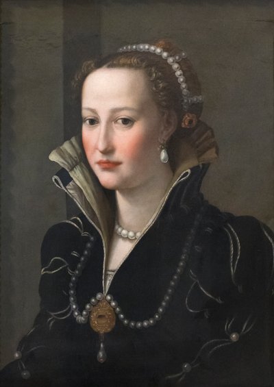 Porträtt av en dam, möjligen Isabella de Medici av Italian School
