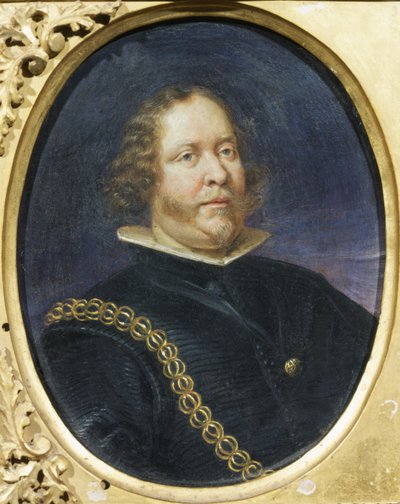 Porträtt av en man av Italian School