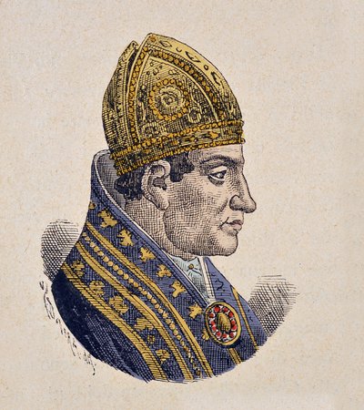 Porträtt av motpåven Johannes XXIII (Giovanni, Ioannes) (1410-1415) av Italian School