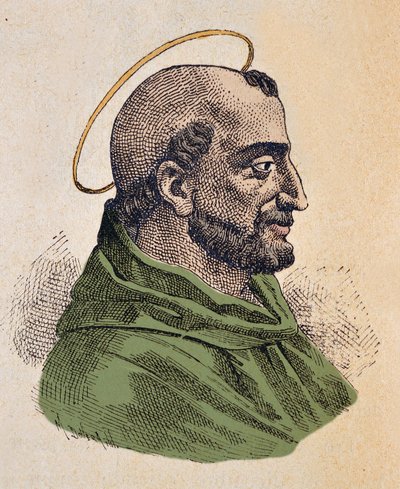 Porträtt av påven Anicet (Anicetus eller Aniceto) (ca 155-166) av Italian School
