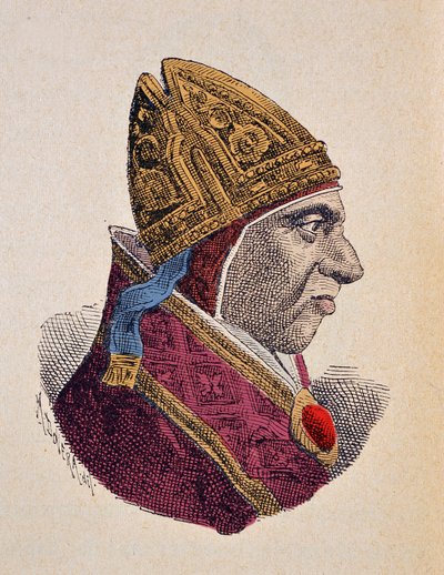 Porträtt av påven Calixtus III (1455-1458) av Italian School