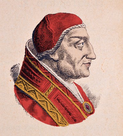 Porträtt av påven Clemens IV av Italian School
