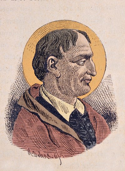 Porträtt av påven Corneille (Cornelius eller Cornelio) (251-253) av Italian School