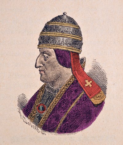 Porträtt av påven Eugenius IV (Eugenio, Eugenius) (1431-1447) av Italian School