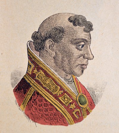 Porträtt av påven Formose (Formoso, Formosus) (891-896) av Italian School