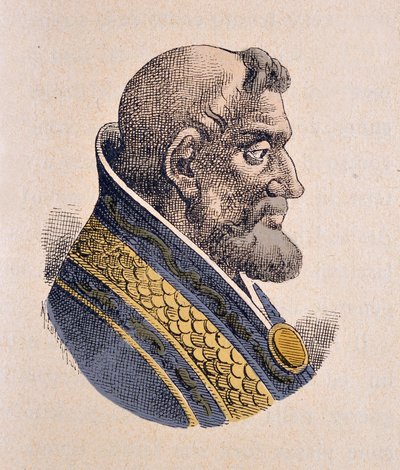Porträtt av påven Honorius III (Onorio) (1213-1227) av Italian School