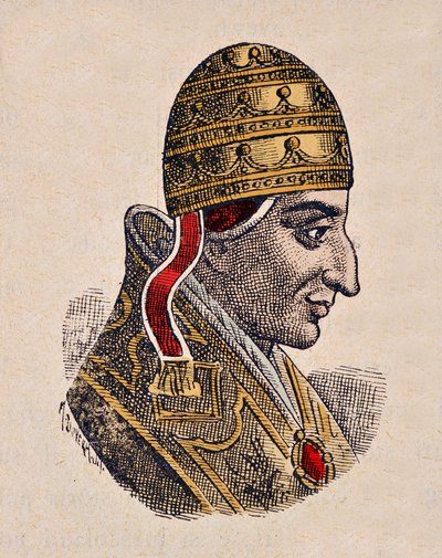 Porträtt av påven Johannes XIV (Giovanni, Ioannes) (983-984) av Italian School