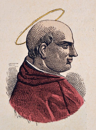 Porträtt av påven Marcel Ier (Marcellus eller Marcello I) (308-309) av Italian School