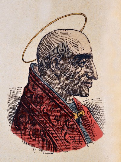 Porträtt av påven Marcellin (Marcellinus eller Marcellino) (296-304) av Italian School