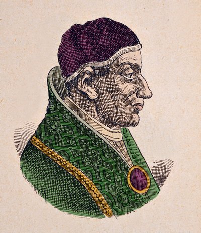 Porträtt av påven Pascal Ier av Italian School