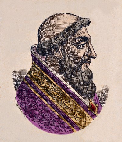Porträtt av påven Victor II (Vittore) (1055-1057) av Italian School