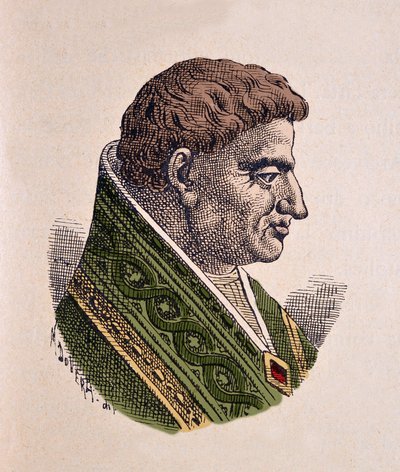 Porträtt av påven Victor II (Vittore) (1086-1087) av Italian School