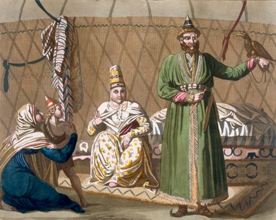 Prins och statschef för det kirgiziska folket, ca 1820-30-talen av Italian School