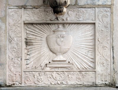 Representation av den heliga gralen i katedralen i Milano (Duomo di Milano) av Italian School