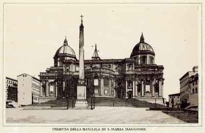 Rom: Tribune of the Basilica of S Maria Maggiore (litho) av Italian School