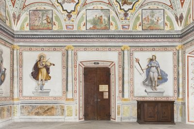 Jupiters och Merkurius rum: Apollo och Diana av Italian School