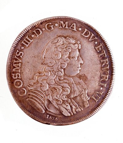 Silverpiastra från Florens, Cosimo III:s regeringstid av Medici (1642-1723) av Italian School