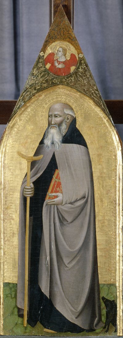 Sankt Antonius abbot, ca 1360 (tempera på poppelträ) av Italian School
