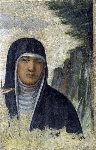 St. Claire. Grundare av Claresorden (se Assisi av Italian School
