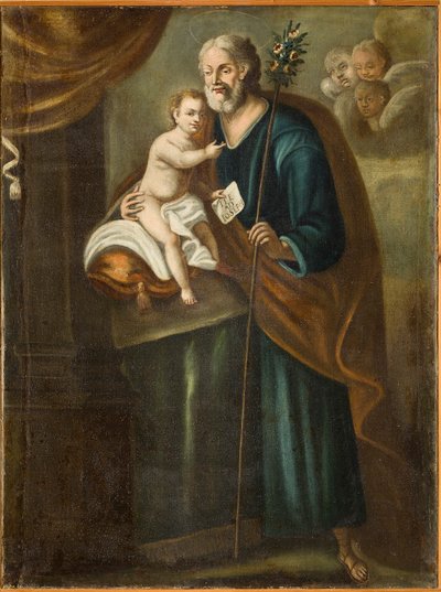 S:t Josef, första hälften av 1700-talet (olja på duk) av Italian School