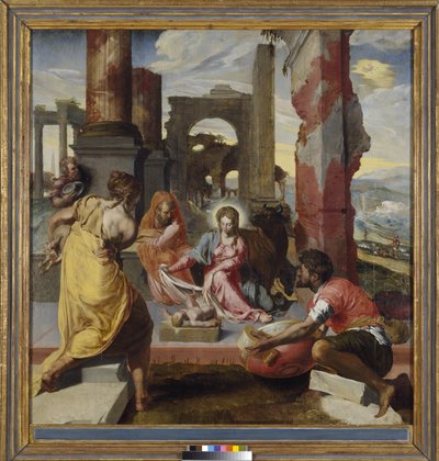 Herdarnas tillbedjan, c.1560 av Italian School