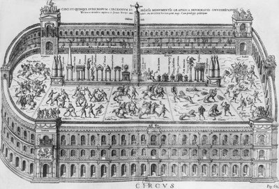 Circus Maximus i Rom, ca 1600 av Italian School