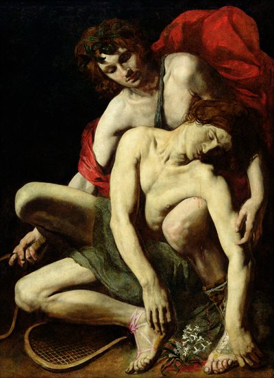 Hyacinthus död av Italian School