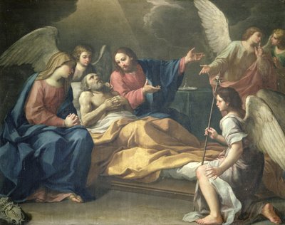 St Josephs död av Italian School