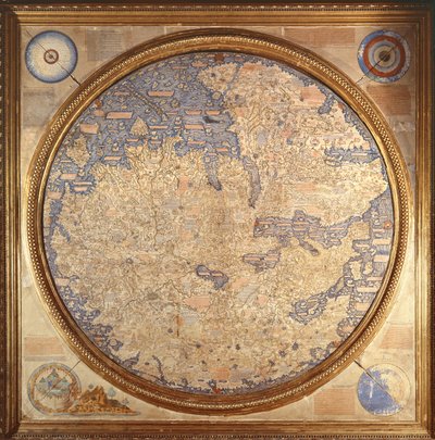 Mappa Mundi av Fra Mauro, en kamaldolesisk munk från klostret San Michele i Murano av Italian School