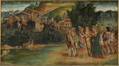 The Marriage of Jason and Medea, c1500 (tempera och olja på duk) av Italian School