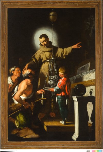 Miraklet av Didacus av Alcala, av Italian School