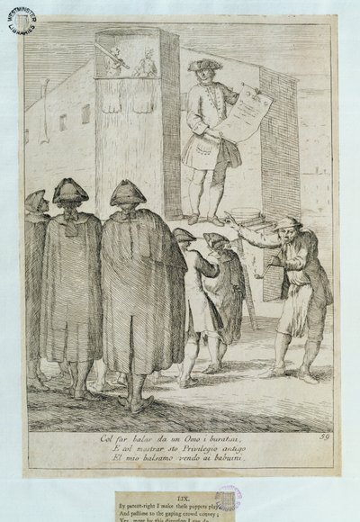 Dockspelaren, 1748 av Italian School