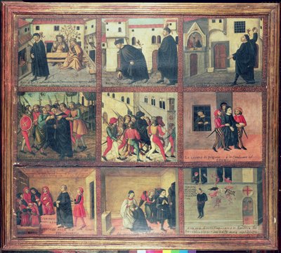 Berättelsen om Antonio di Giuseppe Rinaldeschi, en florentinsk adel, florentinsk skola (se detalj 52655) av Italian School